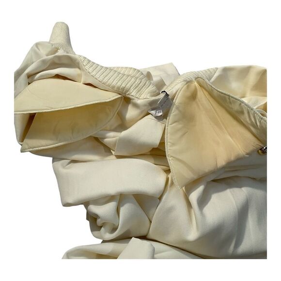 Sideffects Women’s Vintage Ivory Long Sleeve Jumpsuit Size 12 - Picture 11 of 16